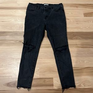 Madewell skinny ripped jeans size 32